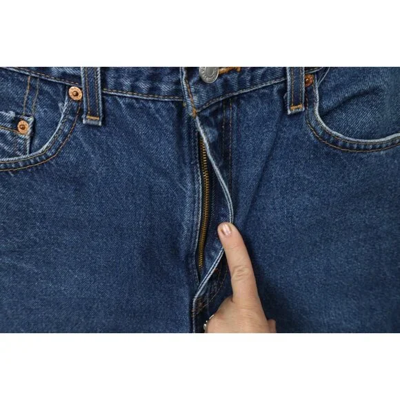 Vintage Y2K 2001 Levis 505 Mens 34x30 Faded Regular Straight Leg Jeans Blue USA